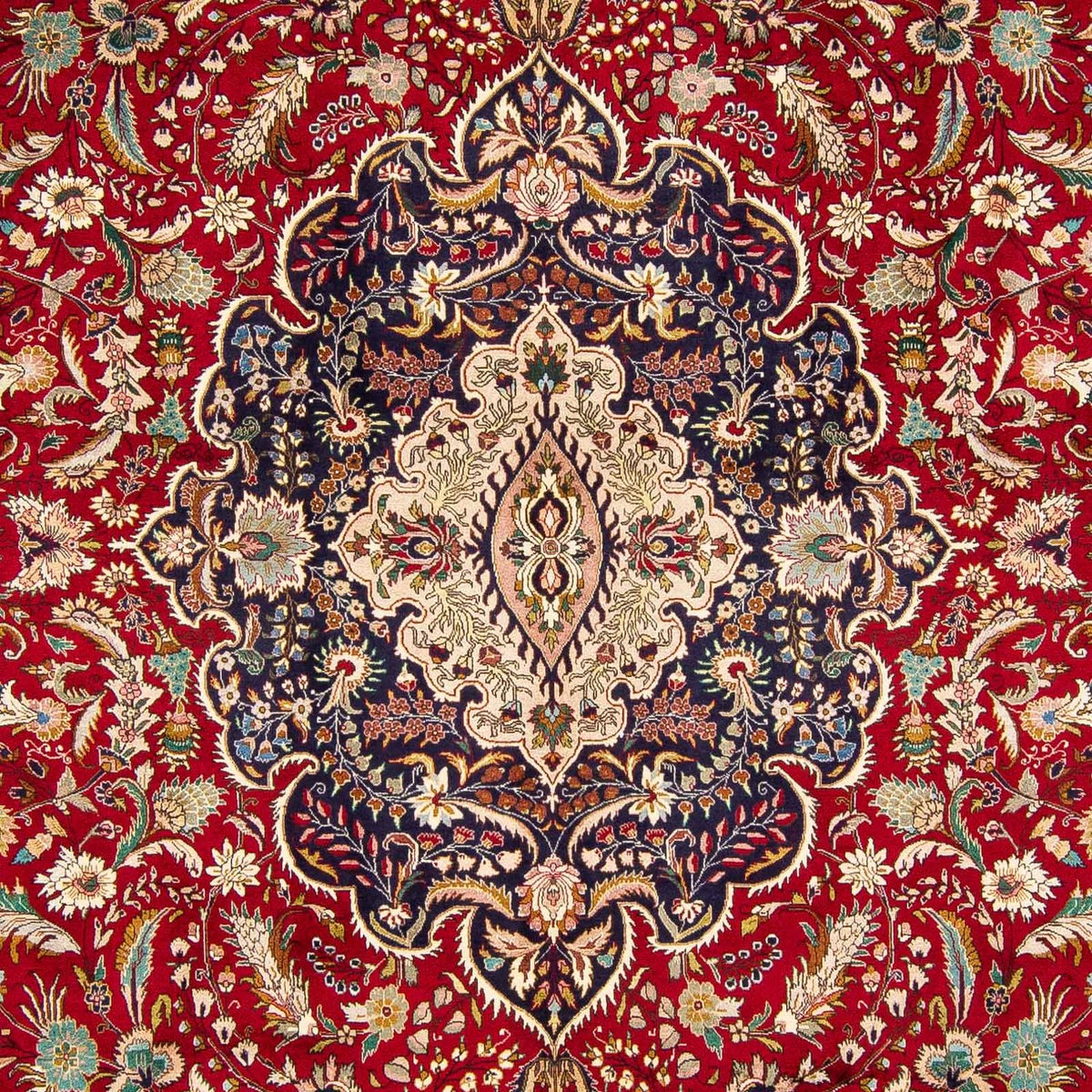 Alfombra Persa - Tabriz - Real - 400 x 297 cm - rojo oscuro