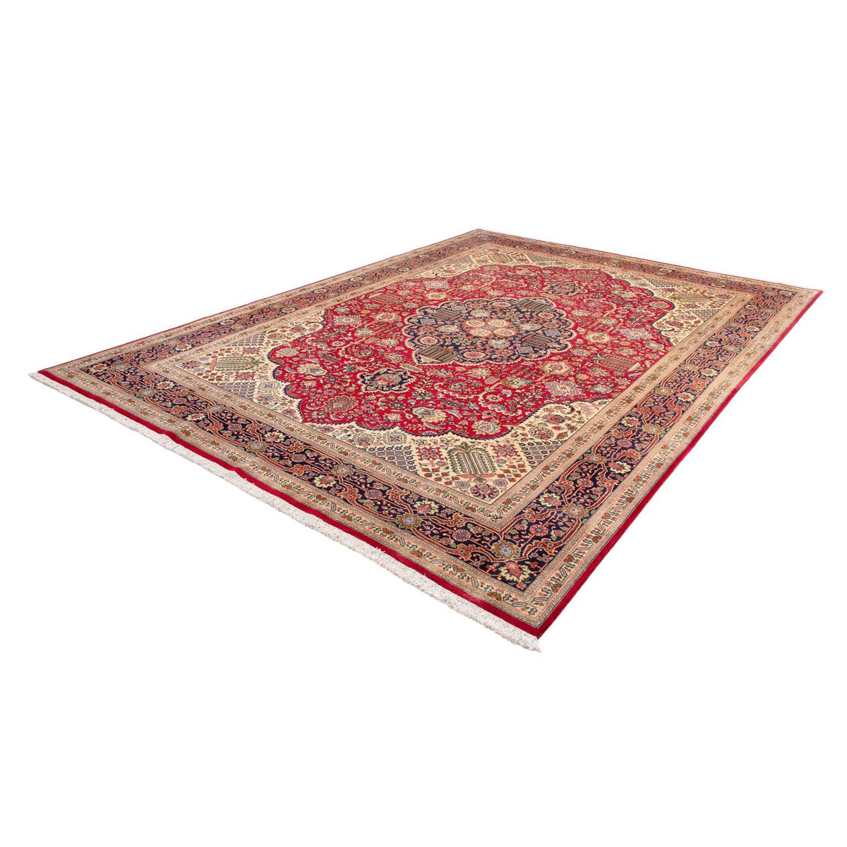 Alfombra Persa - Tabriz - Real - 337 x 243 cm - rojo