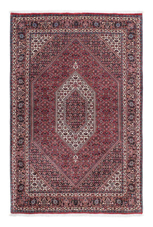 Alfombra persa - Bidjar - 202 x 132 cm - rojo claro
