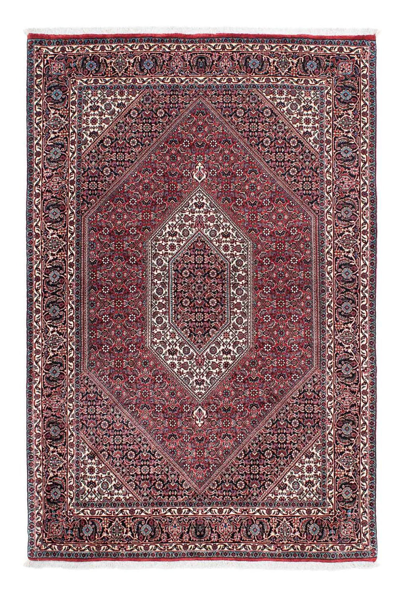 Alfombra persa - Bidjar - 202 x 132 cm - rojo claro