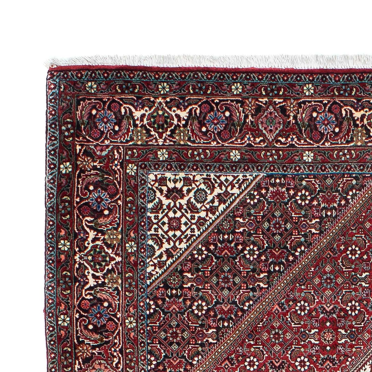 Alfombra persa - Bidjar - 208 x 133 cm - rojo claro