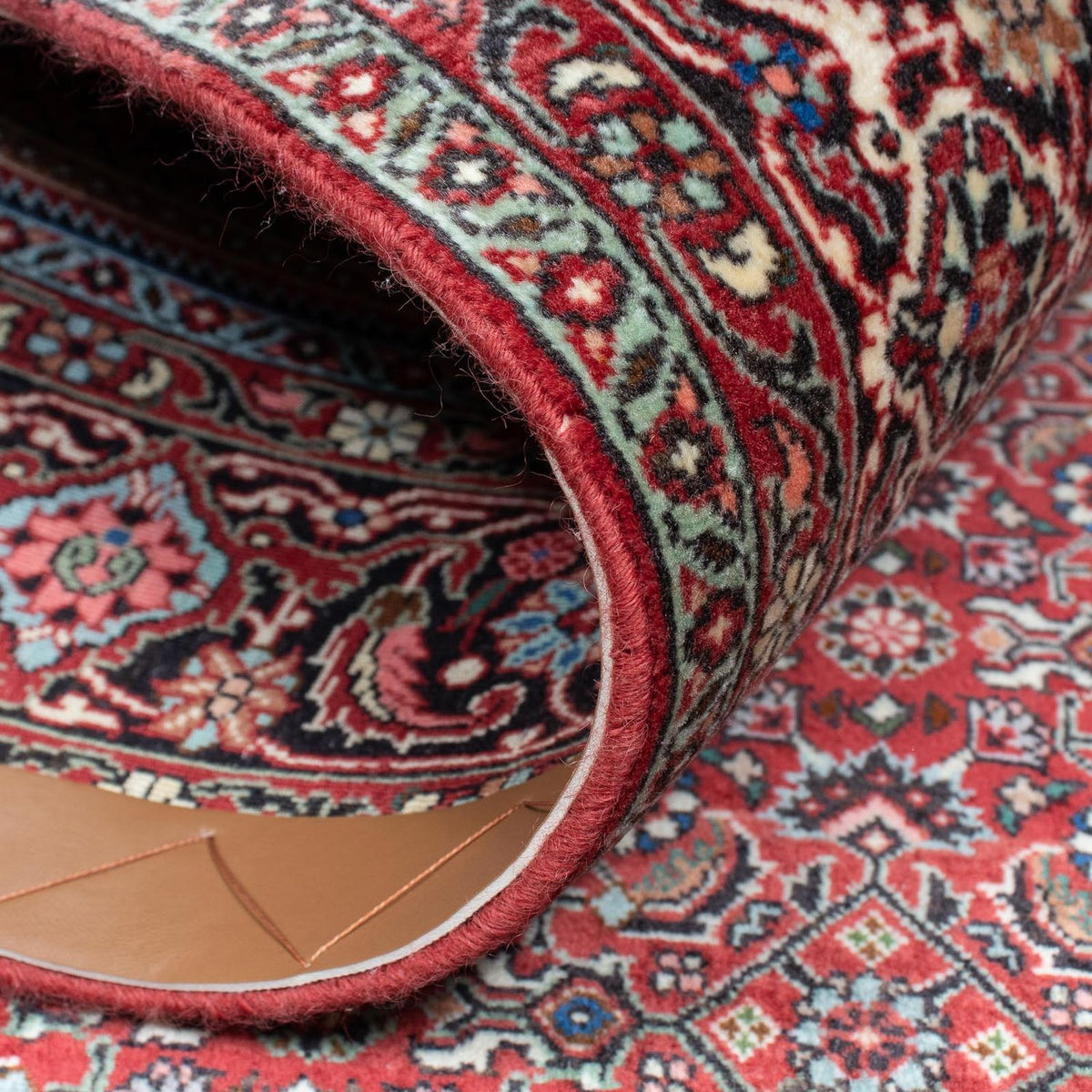 Alfombra persa - Bidjar - 208 x 133 cm - rojo claro