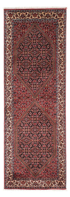 Alfombra de pasillo Alfombra persa - Bidjar - 211 x 71 cm - rojo oscuro