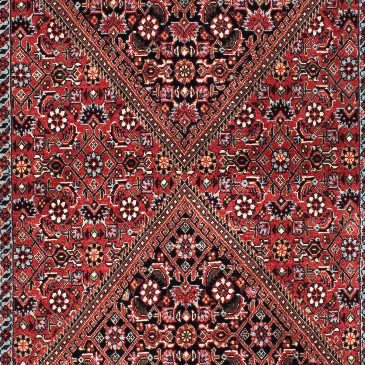 Alfombra de pasillo Alfombra persa - Bidjar - 211 x 71 cm - rojo oscuro