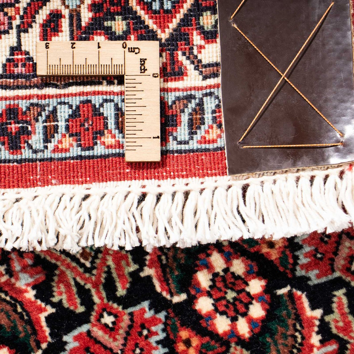 Alfombra de pasillo Alfombra persa - Bidjar - 211 x 71 cm - rojo oscuro