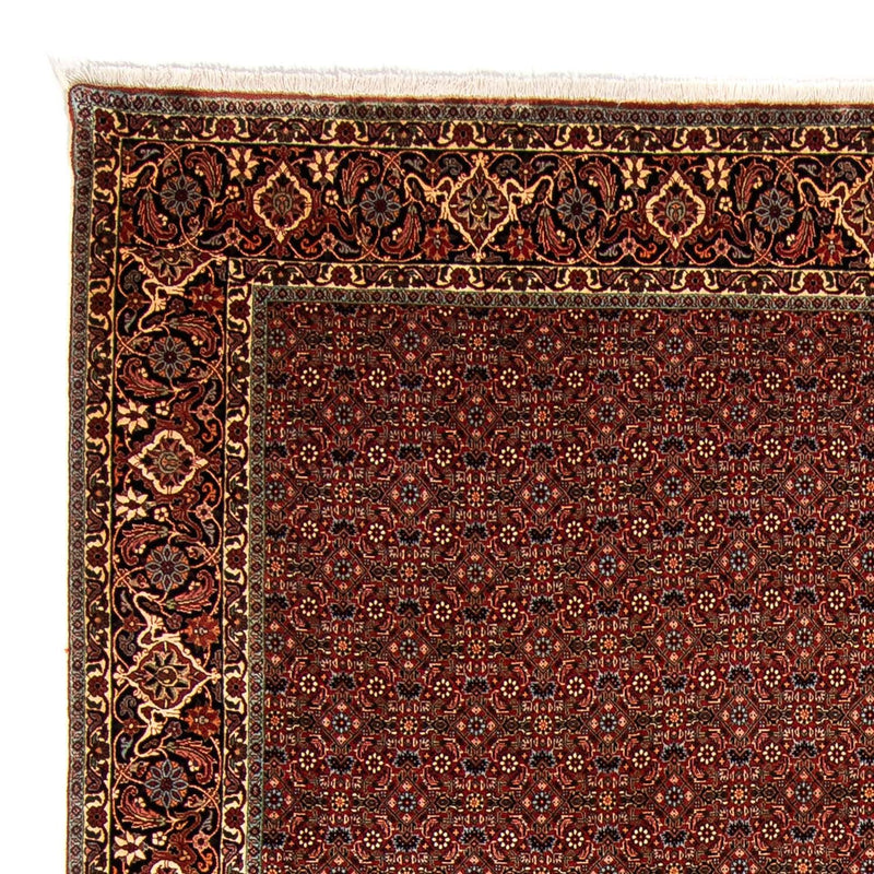 Alfombra persa - Bidjar - 340 x 254 cm - rojo oscuro