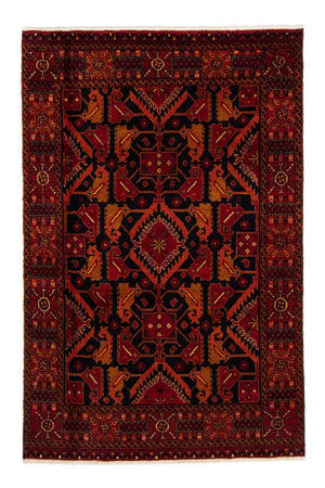 Alfombra Belutsch - 203 x 130 cm - rojo