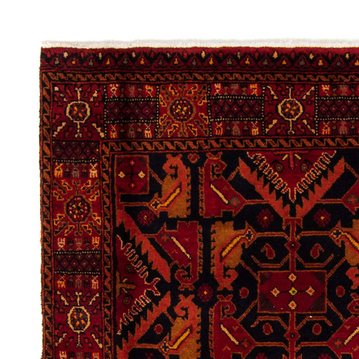 Alfombra Belutsch - 203 x 130 cm - rojo