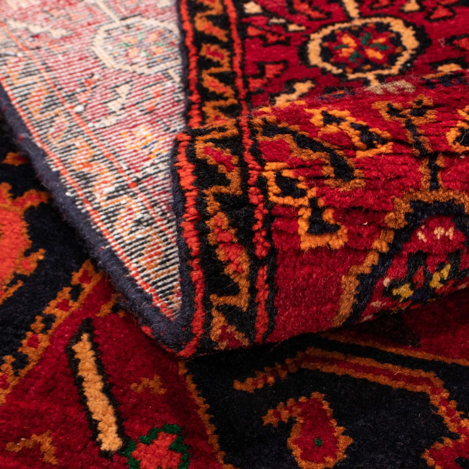 Alfombra Belutsch - 203 x 130 cm - rojo