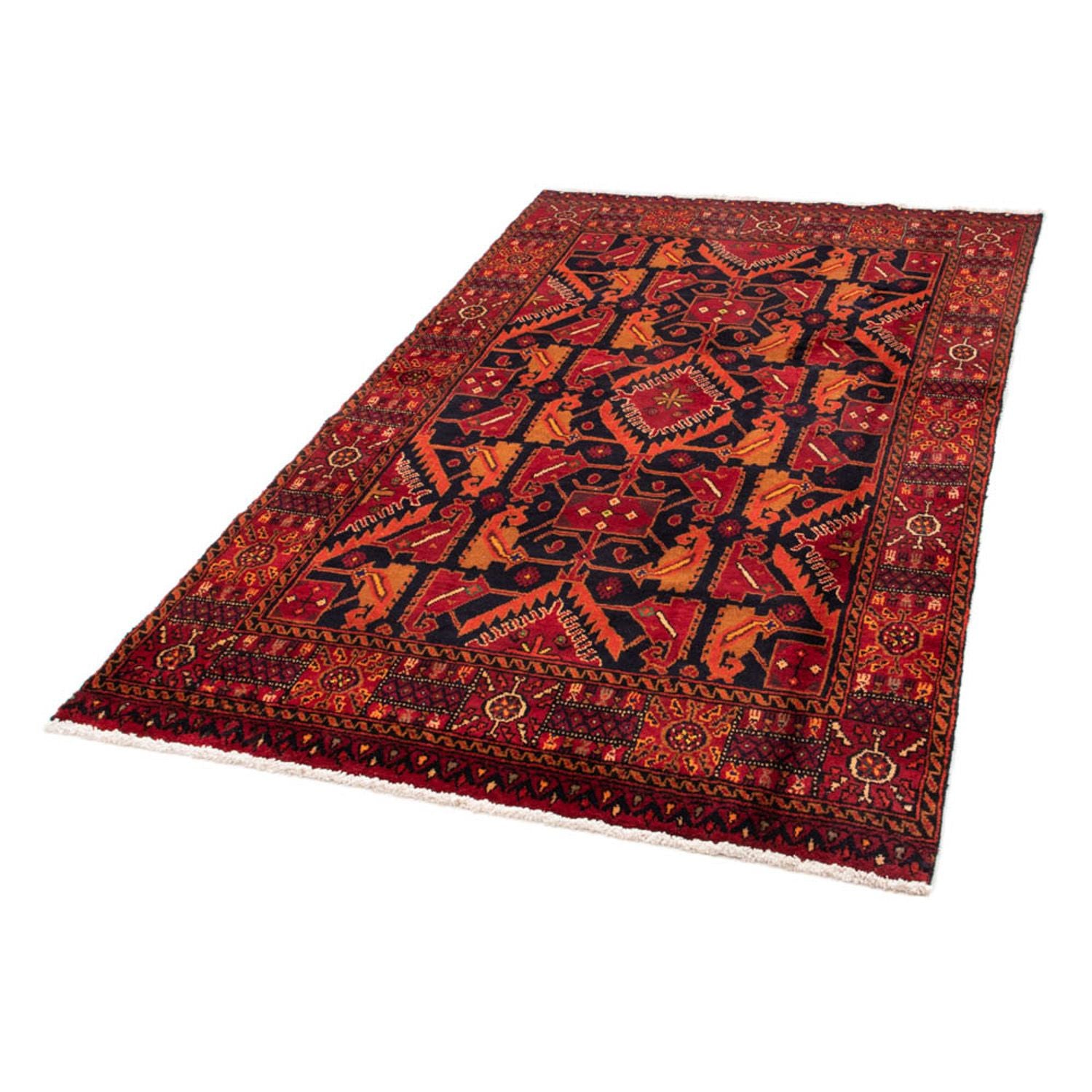 Alfombra Belutsch - 203 x 130 cm - rojo