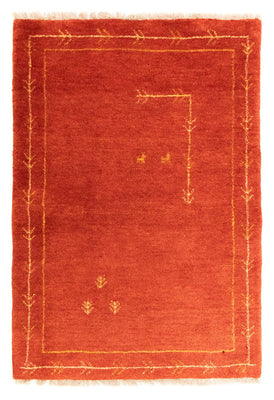 Alfombra Gabbeh - Persa - 126 x 85 cm - rojo