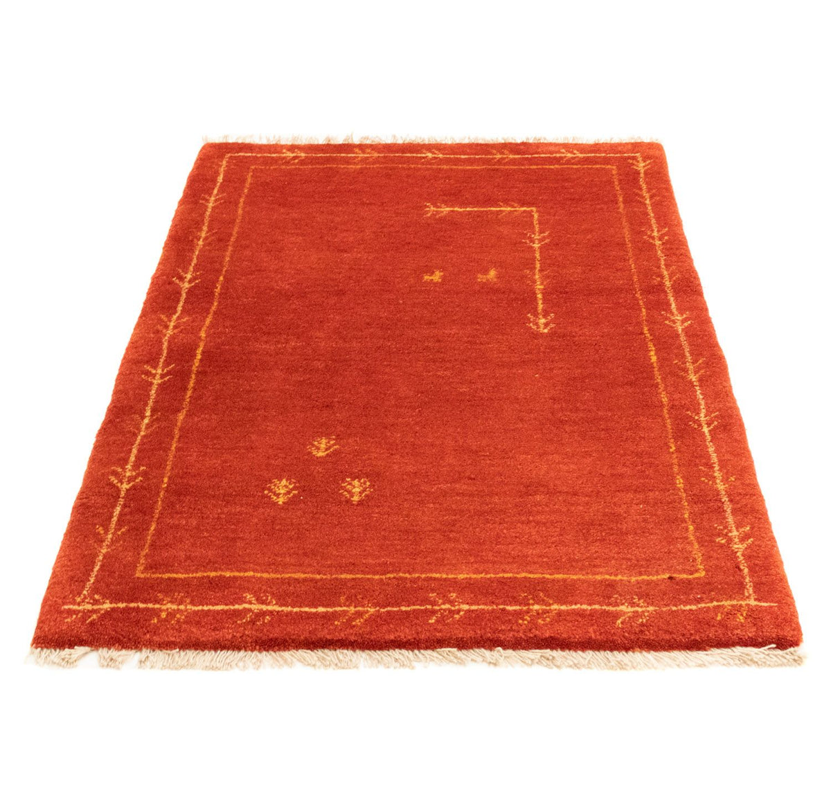 Alfombra Gabbeh - Persa - 126 x 85 cm - rojo