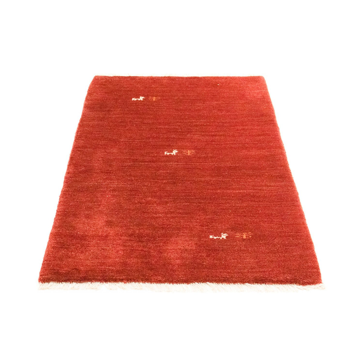Alfombra Gabbeh - Persa - 128 x 82 cm - rojo