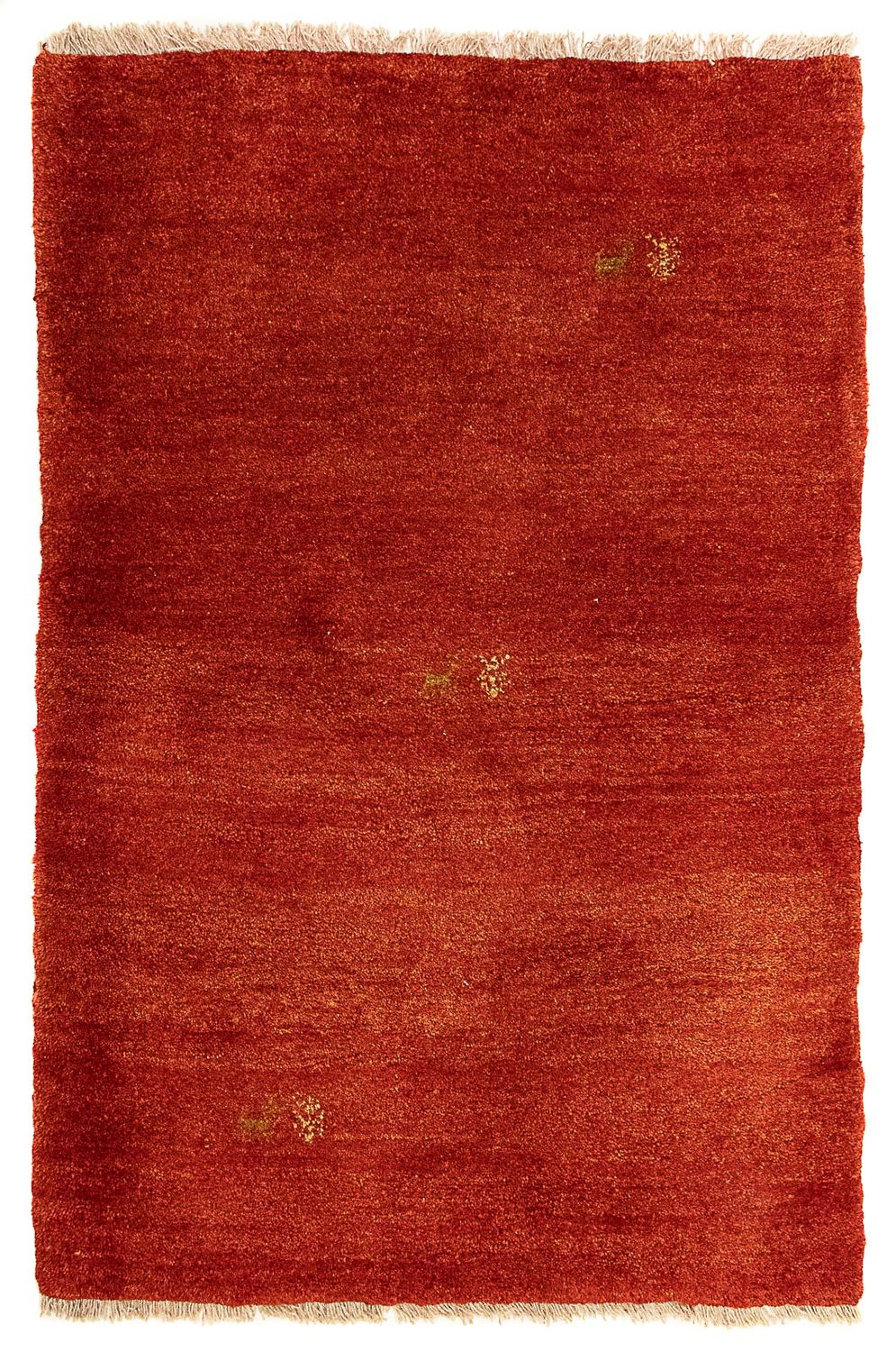 Alfombra Gabbeh - Persa - 125 x 82 cm - rojo oscuro