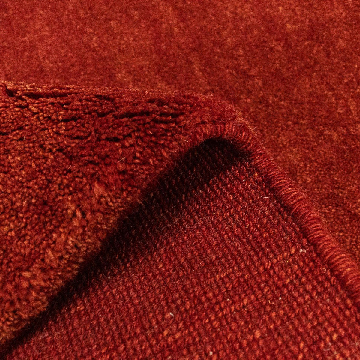 Alfombra Gabbeh - Persa - 125 x 82 cm - rojo oscuro