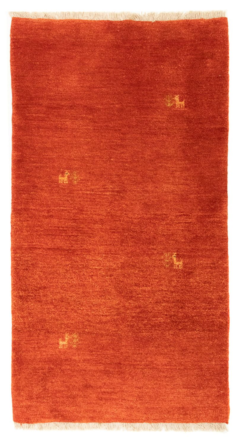 Alfombra Gabbeh - Persa - 139 x 73 cm - rojo