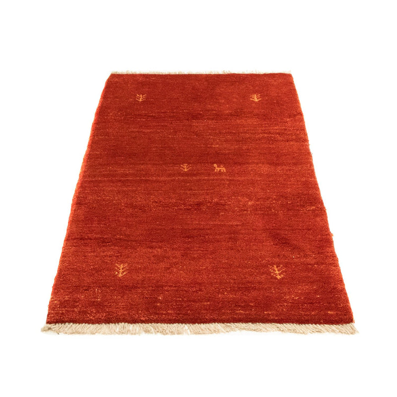 Alfombra Gabbeh - Persa - 135 x 74 cm - rojo