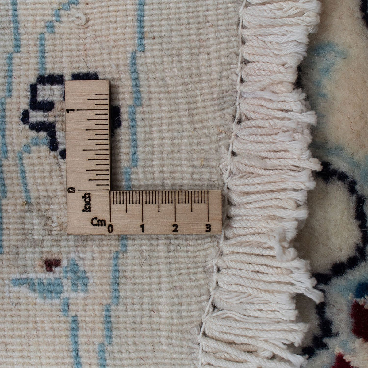 Alfombra persa - Nain redondo  - 300 x 300 cm - rojo oscuro