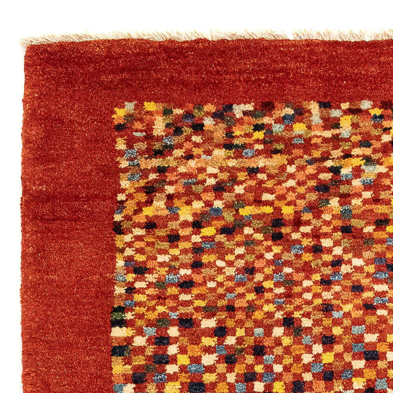 Alfombra Gabbeh - Persa - 135 x 72 cm - rojo oscuro