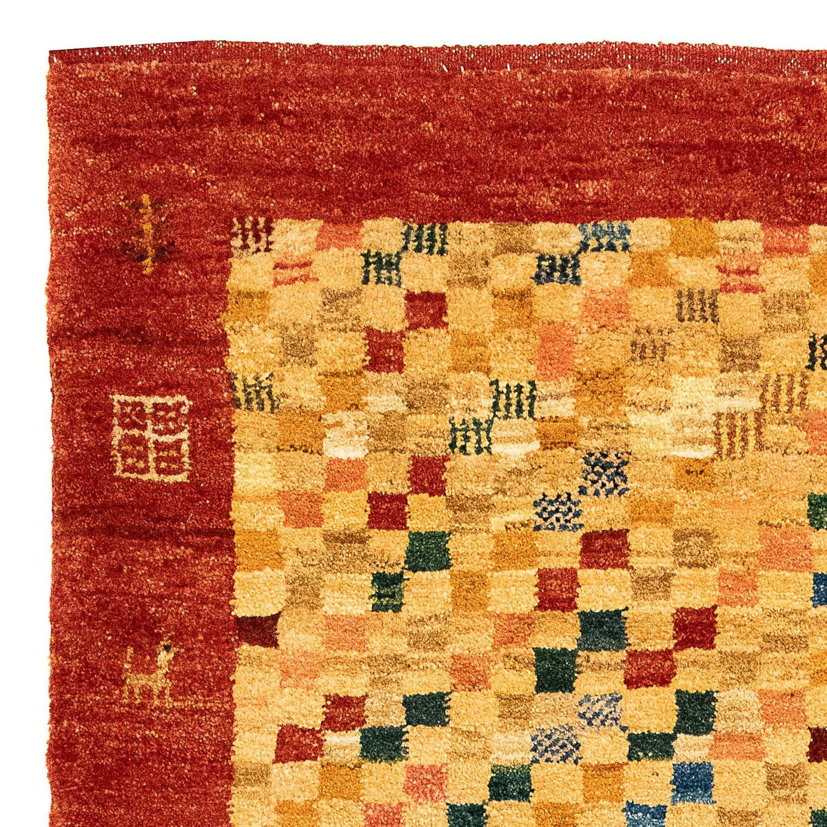 Alfombra Gabbeh - Persa - 139 x 78 cm - beige