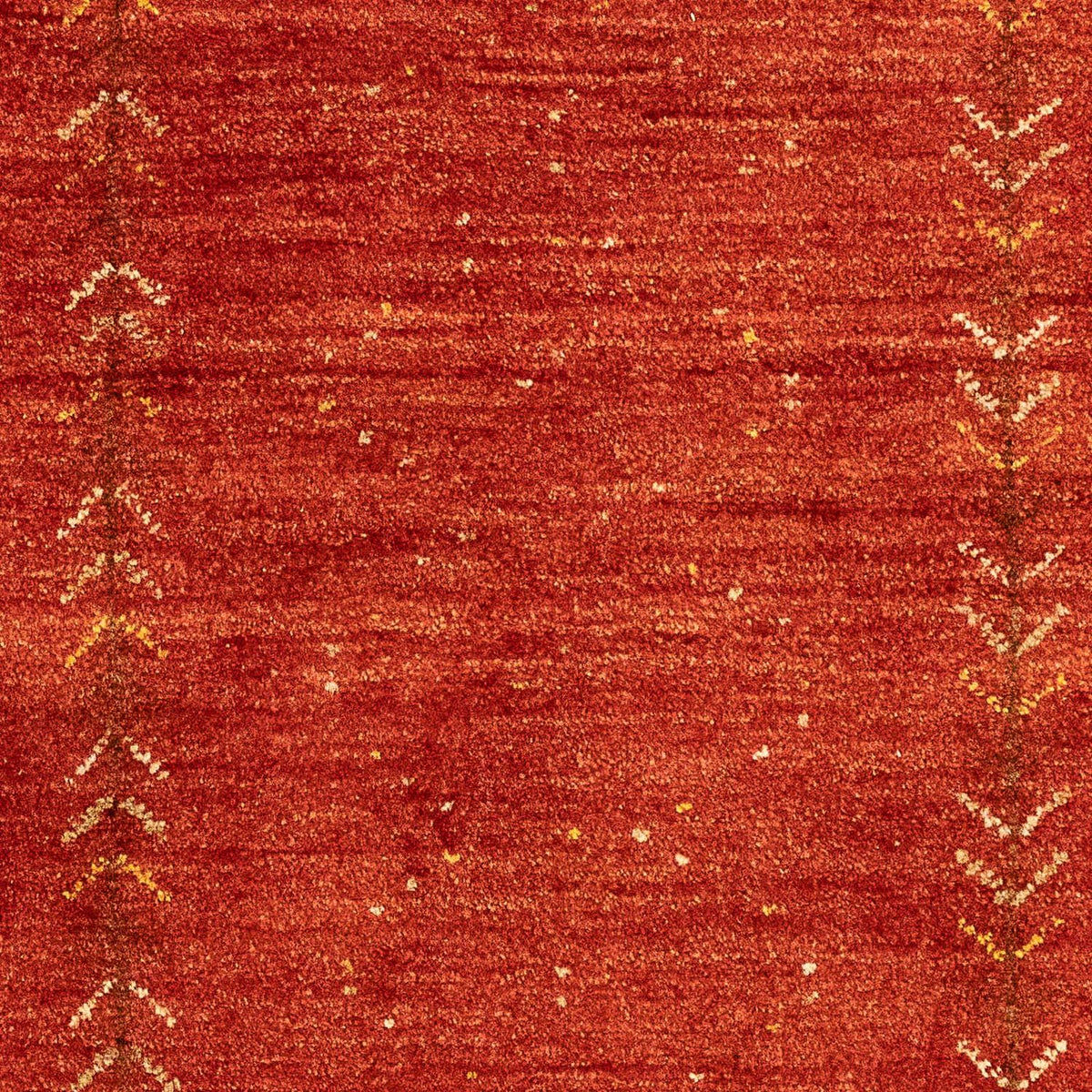 Alfombra Gabbeh - Persa - 137 x 75 cm - rojo oscuro