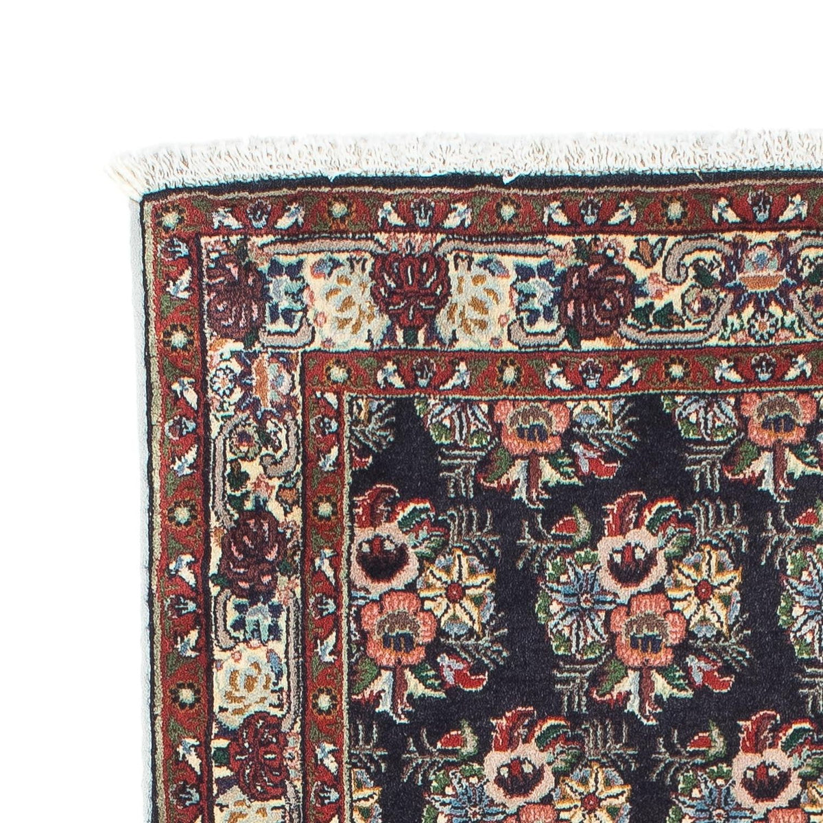 Alfombra de pasillo Alfombra persa - Bidjar - 198 x 70 cm - gris