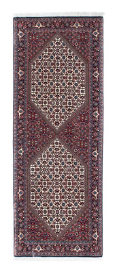 Alfombra de pasillo Alfombra persa - Bidjar - 198 x 73 cm - beige