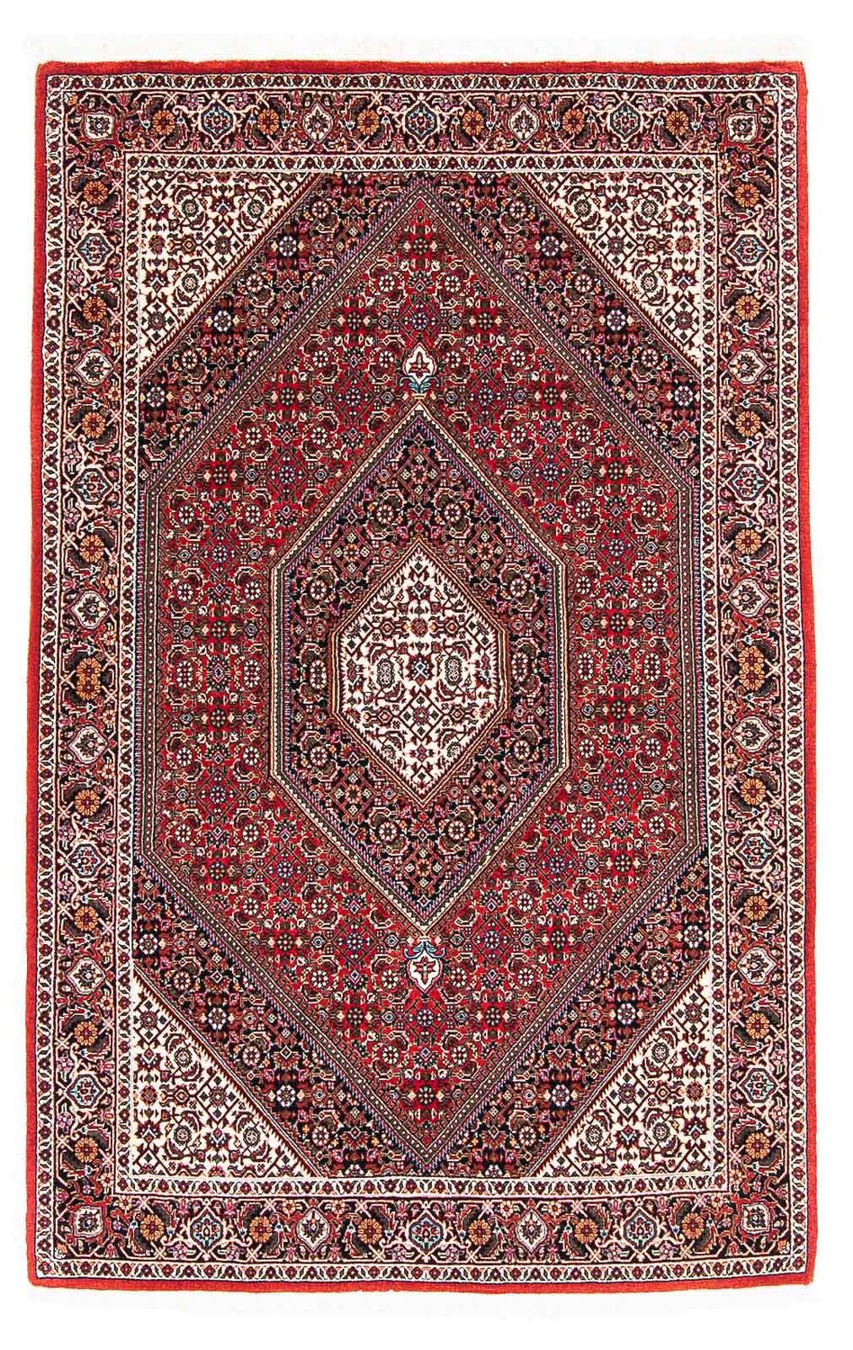 Alfombra persa - Bidjar - 177 x 110 cm - rojo
