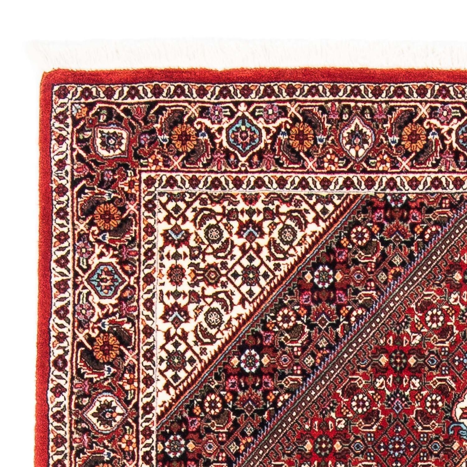 Alfombra persa - Bidjar - 177 x 110 cm - rojo