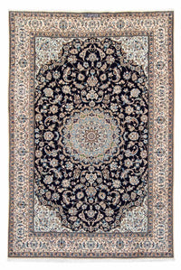 Alfombra Persa - Nain - Real - 296 x 204 cm - negro