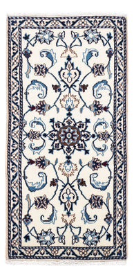 Alfombra persa - Nain - 139 x 68 cm - beige