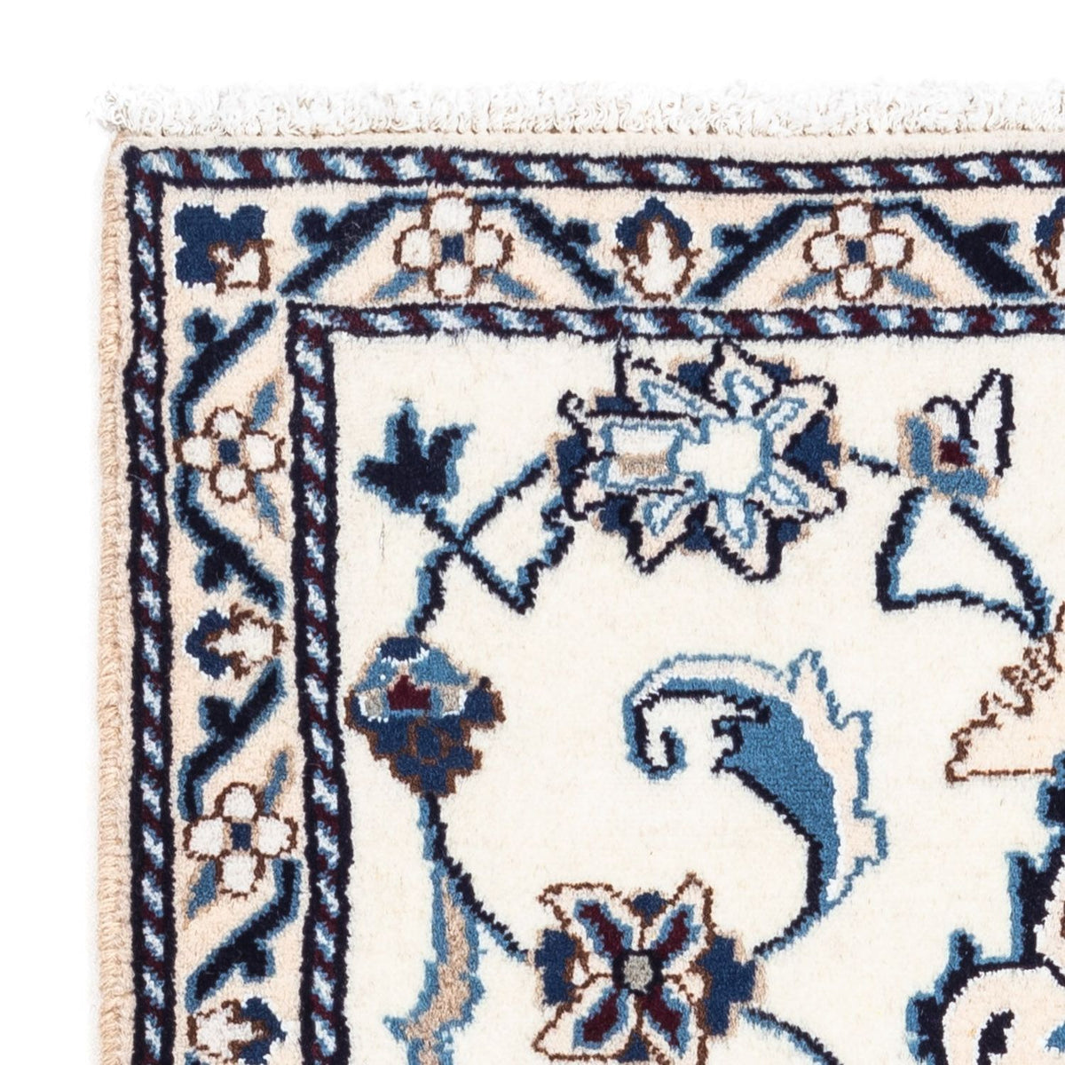 Alfombra persa - Nain - 139 x 68 cm - beige