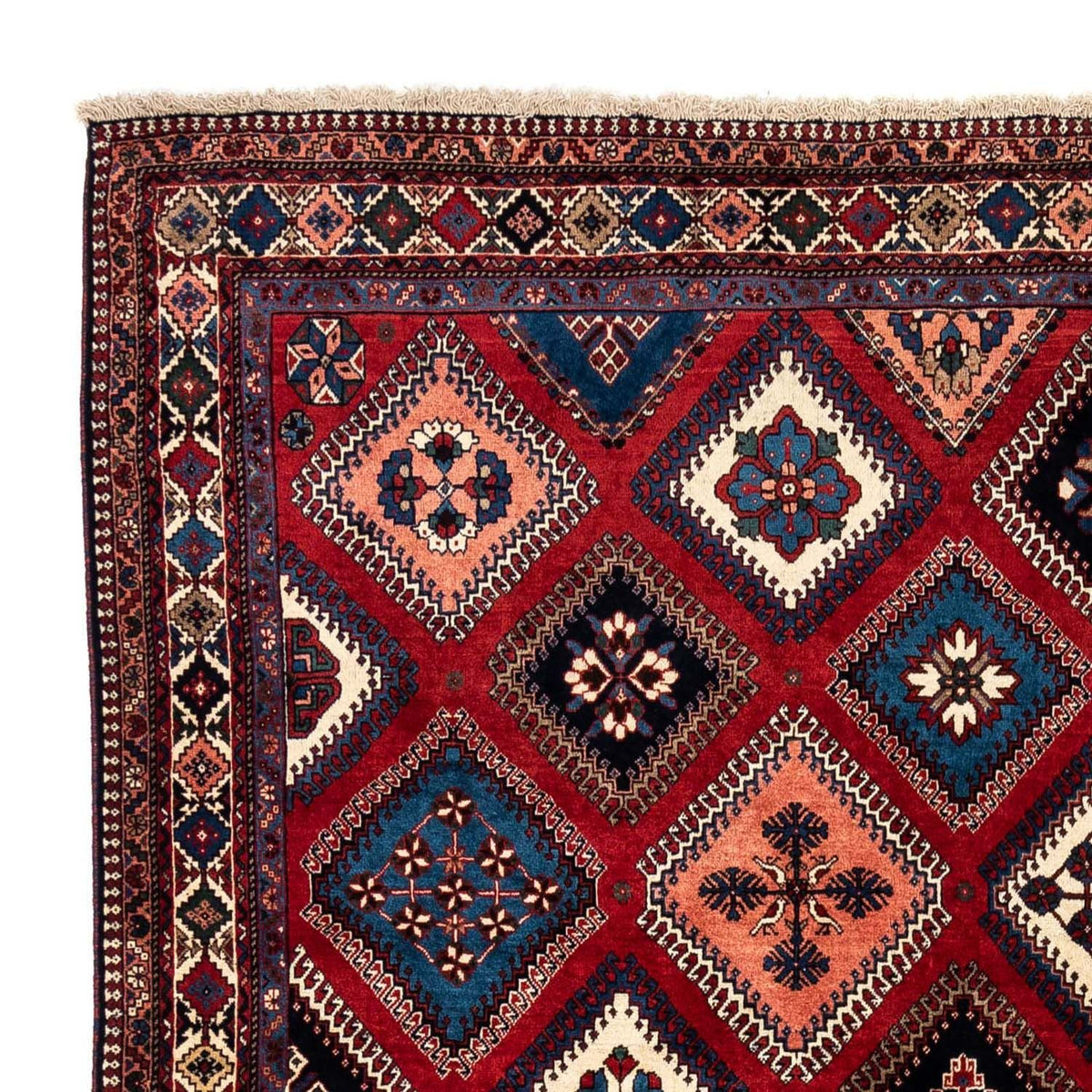 Alfombra persa - Nómada - 290 x 252 cm - rojo oscuro
