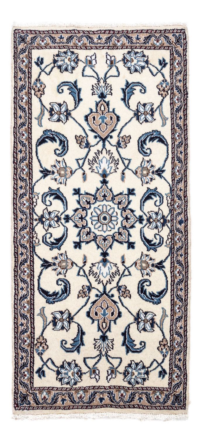 Alfombra persa - Nain - 138 x 67 cm - beige