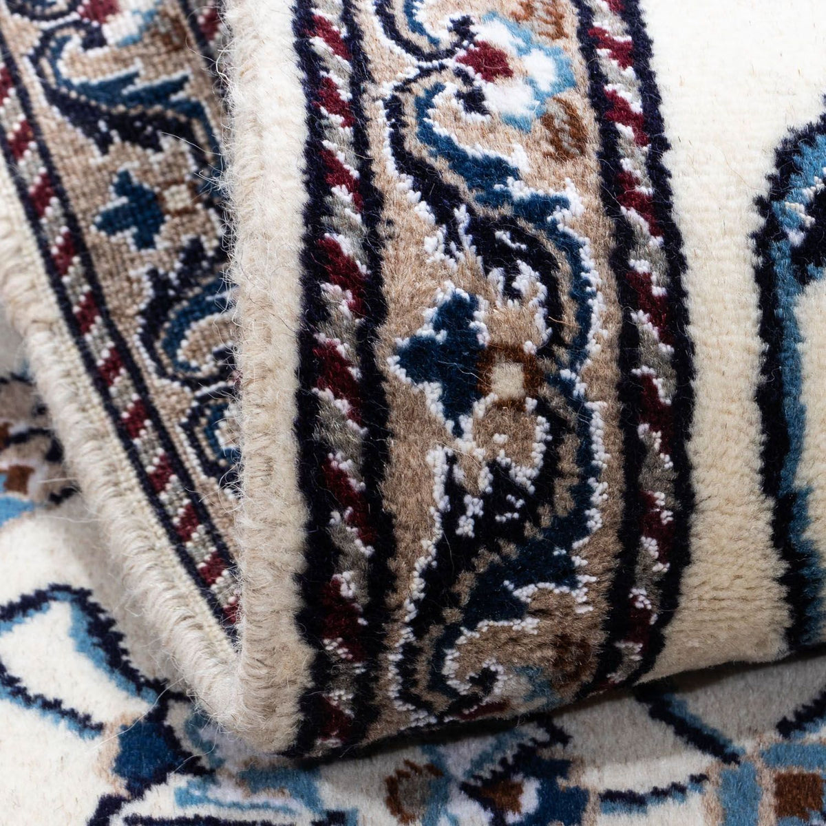 Alfombra persa - Nain - 138 x 67 cm - beige