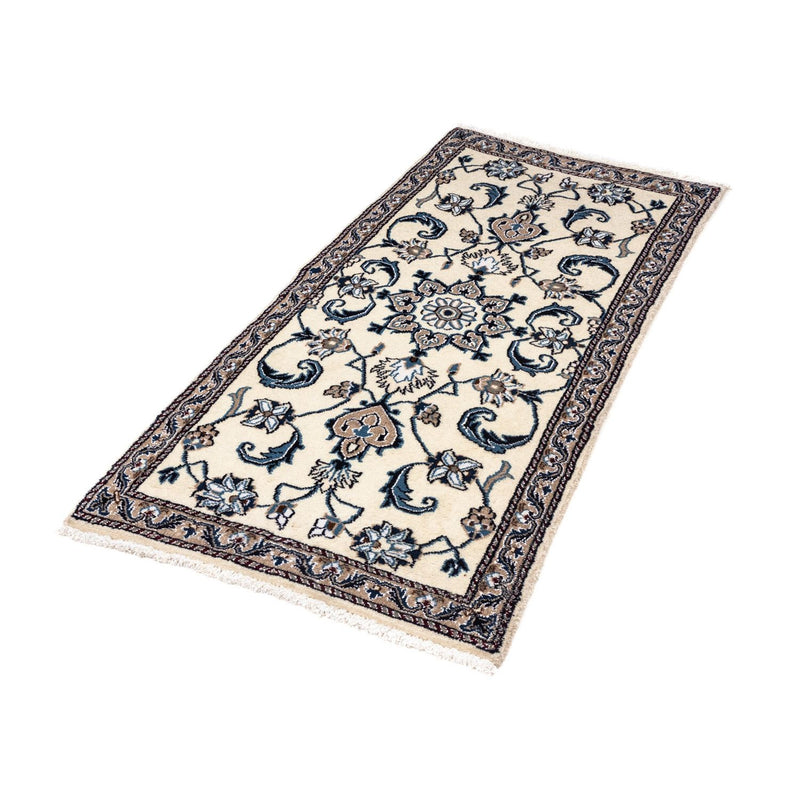 Alfombra persa - Nain - 138 x 67 cm - beige