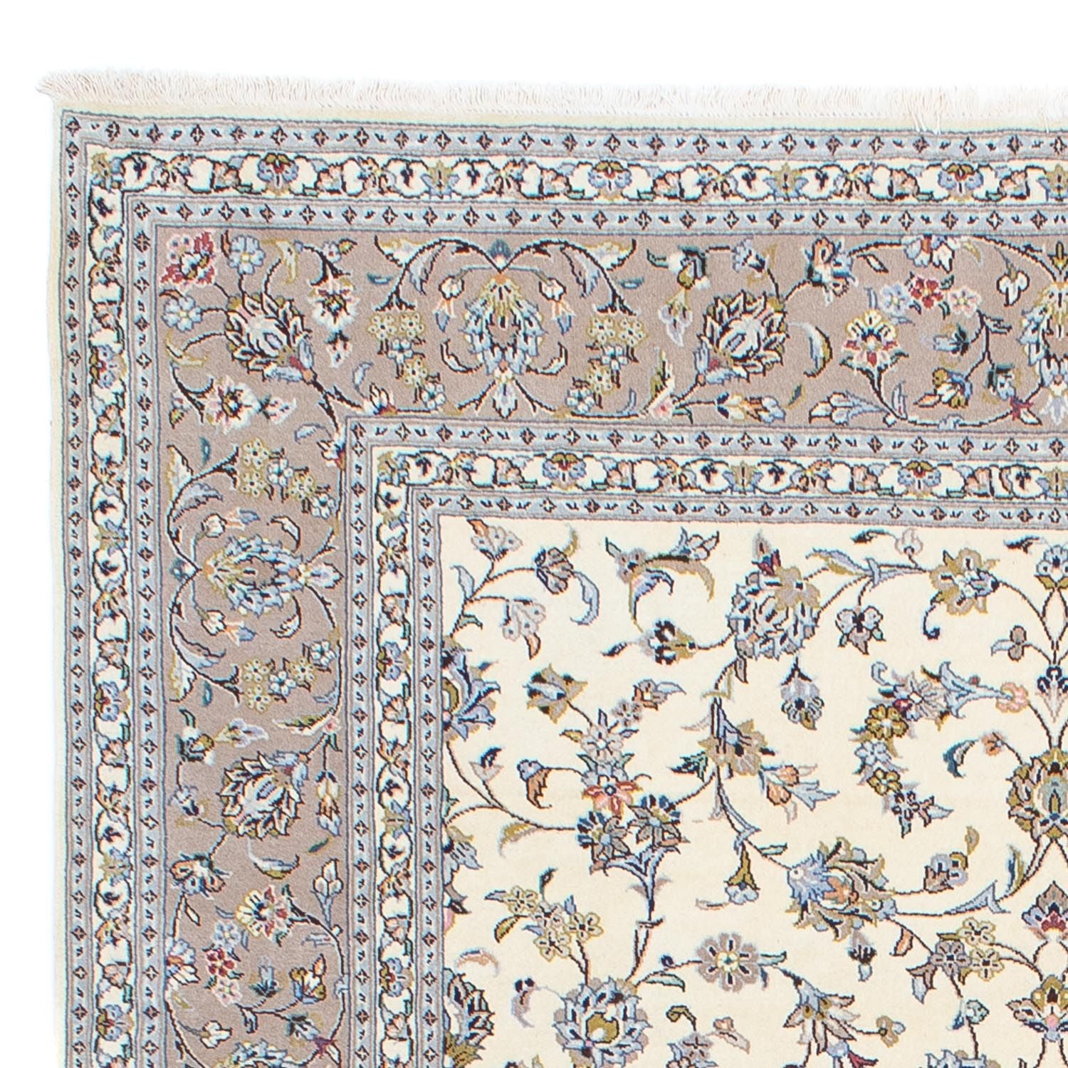 Alfombra persa - Keshan - 295 x 200 cm - beige