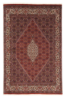 Alfombra persa - Bidjar - 241 x 170 cm - rojo oscuro