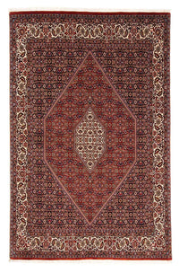 Alfombra persa - Bidjar - 241 x 170 cm - rojo oscuro