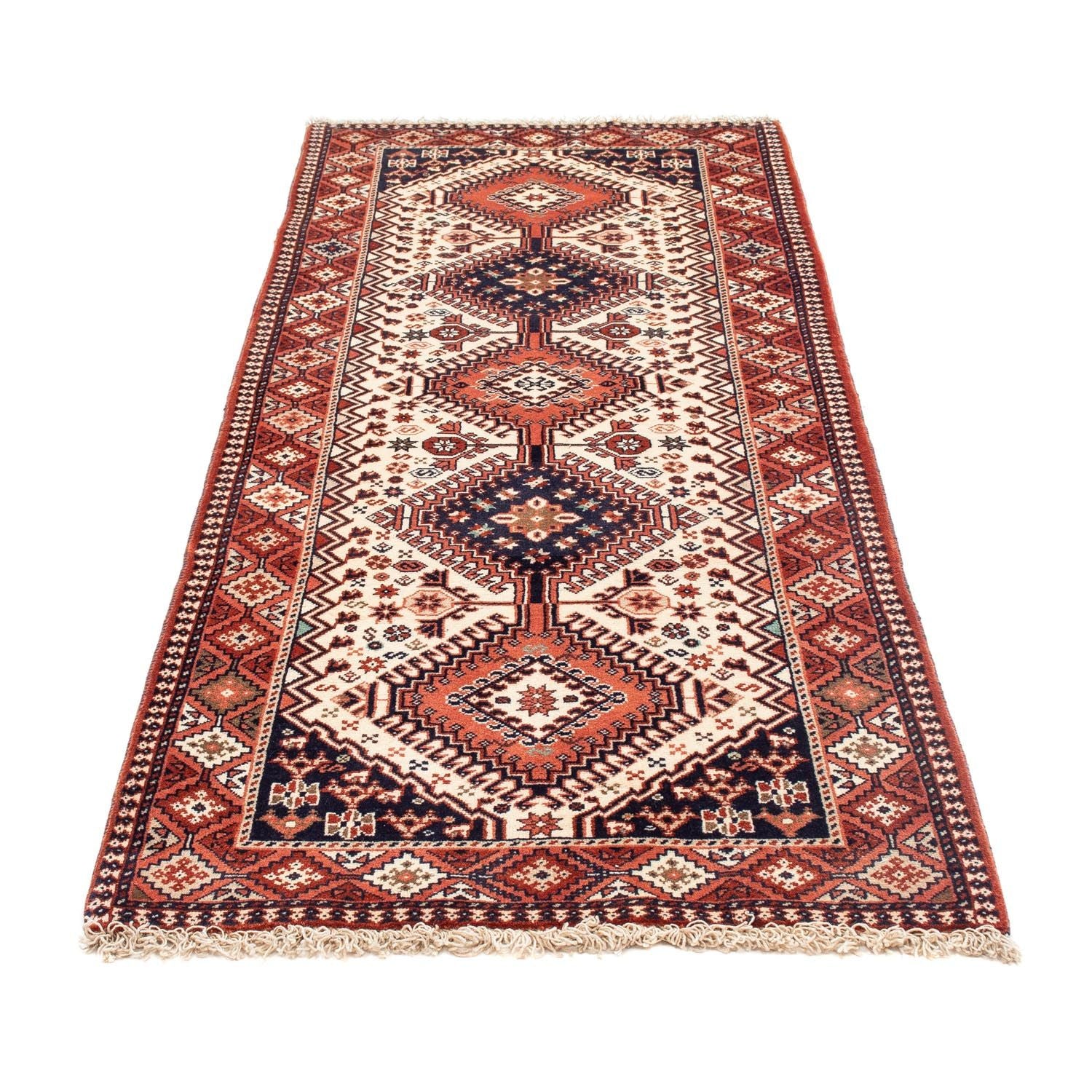 Alfombra de pasillo Alfombra persa - Nómada - 200 x 80 cm - beige