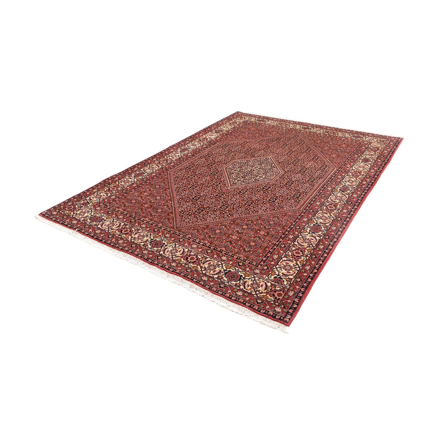 Alfombra persa - Bidjar - 246 x 171 cm - rojo claro