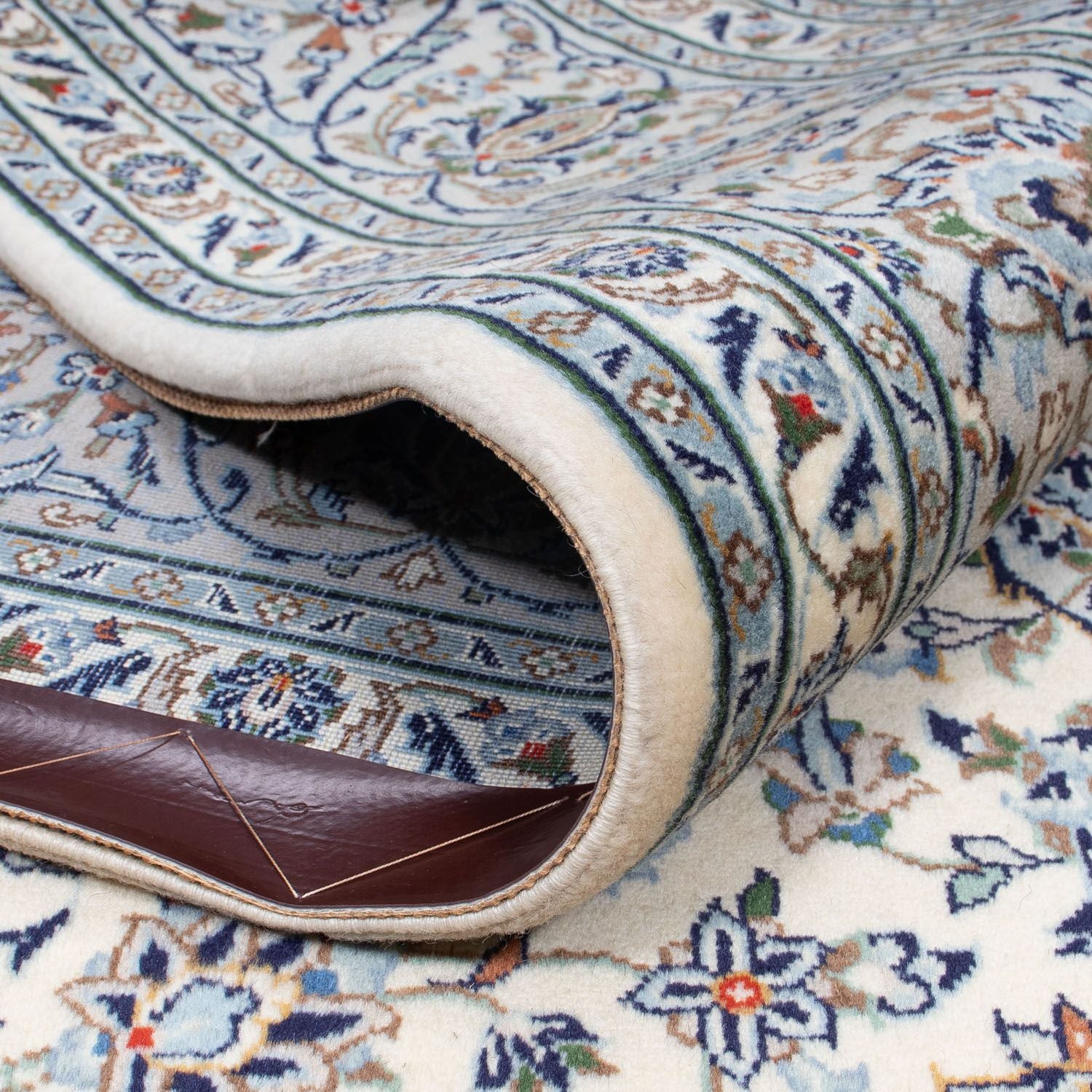 Alfombra persa - Keshan - 294 x 198 cm - beige