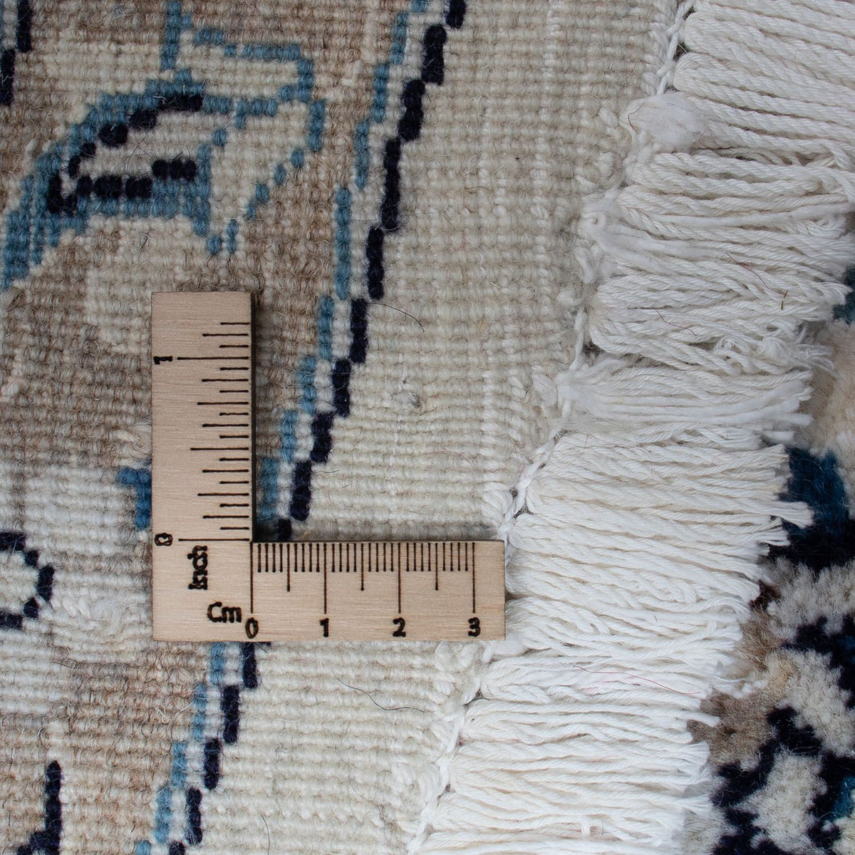 Alfombra persa - Nain redondo  - 245 x 245 cm - rojo oscuro