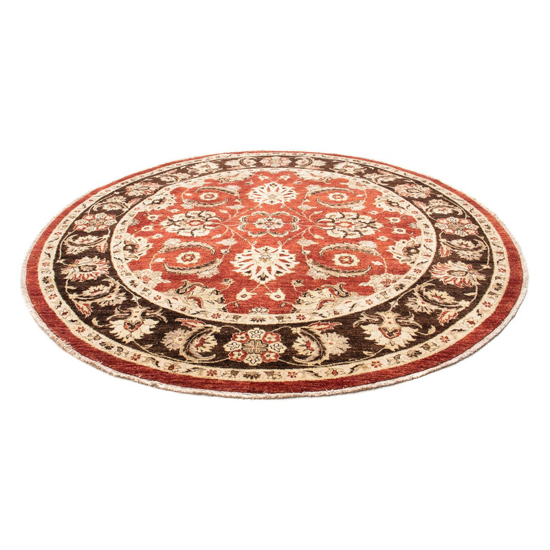 Alfombra Ziegler redondo  - 248 x 239 cm - rojo oscuro