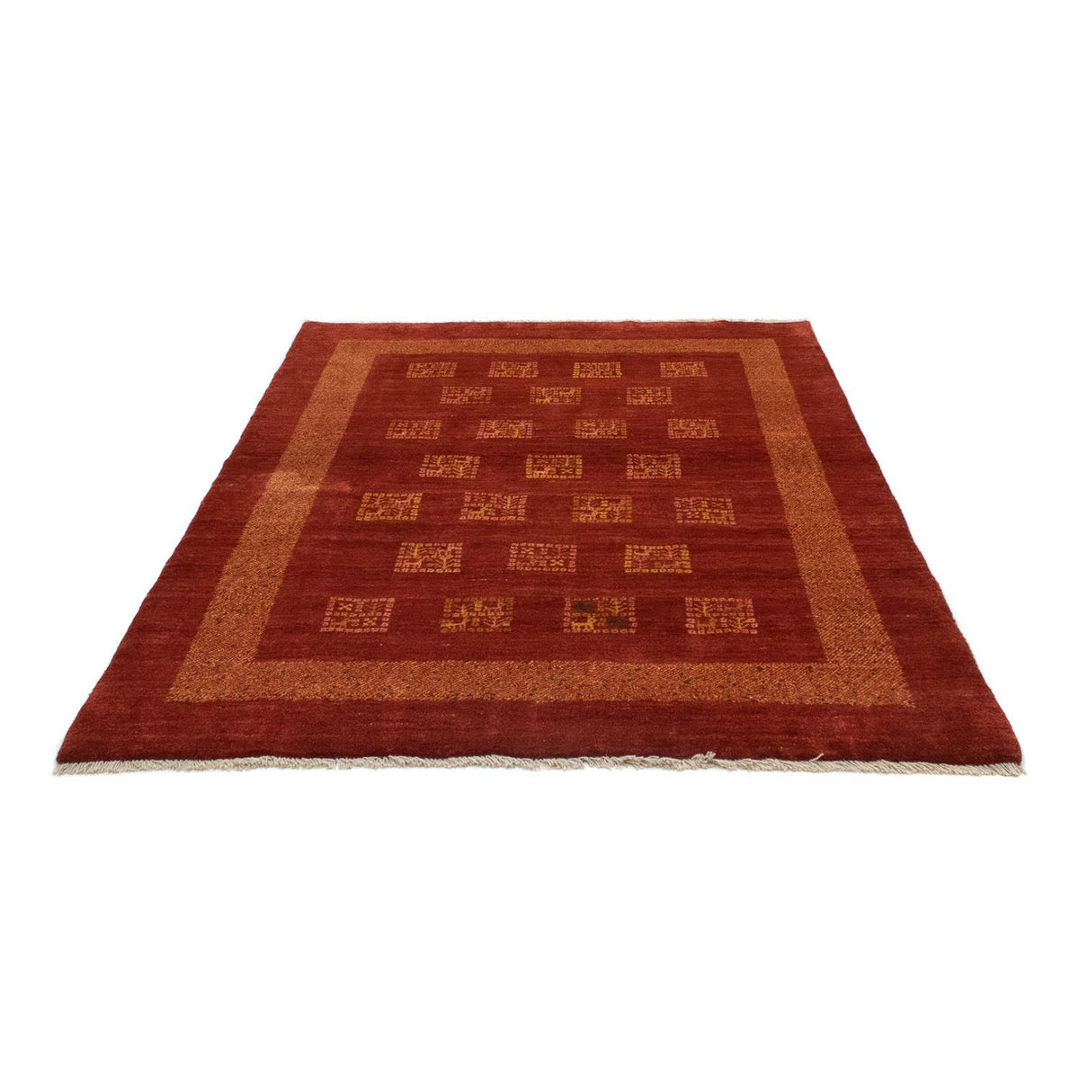 Alfombra Gabbeh - Persa - 187 x 149 cm - rojo