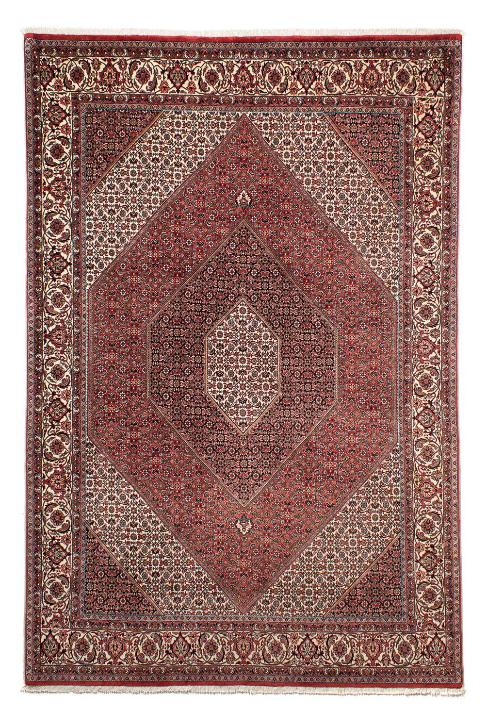 Alfombra persa - Bidjar - 294 x 204 cm - rojo claro