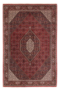 Alfombra persa - Bidjar - 258 x 169 cm - rojo oscuro