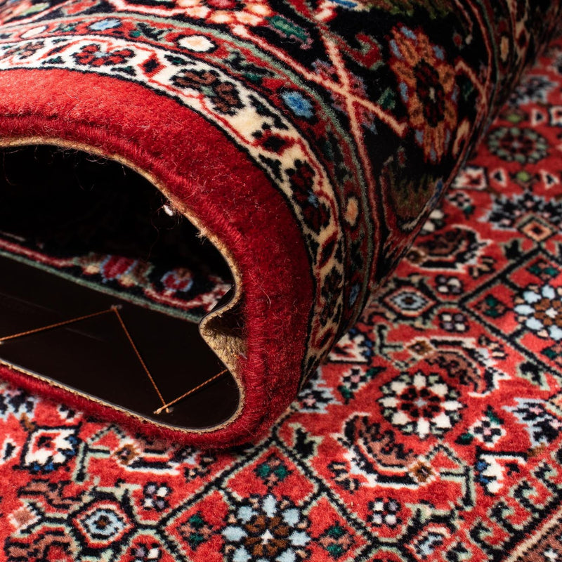 Alfombra persa - Bidjar - 258 x 169 cm - rojo oscuro