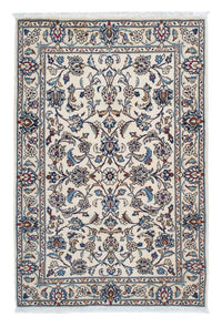 Alfombra persa - Keshan - 146 x 100 cm - beige