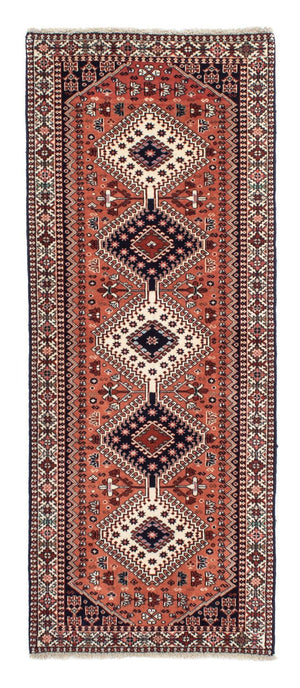 Alfombra de pasillo Alfombra persa - Nómada - 202 x 81 cm - rojo claro